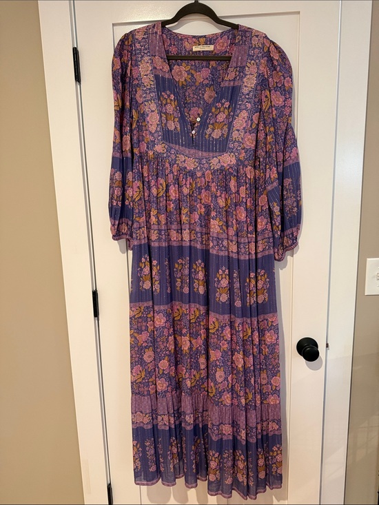 Spell Dresses & Skirts - Spell Lavender Floral Maxi Dress with Pink & Yellow Blooms